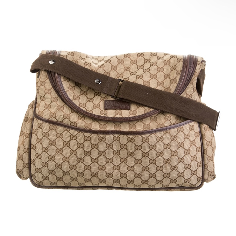 Authentic Gucci monogram diaper bag